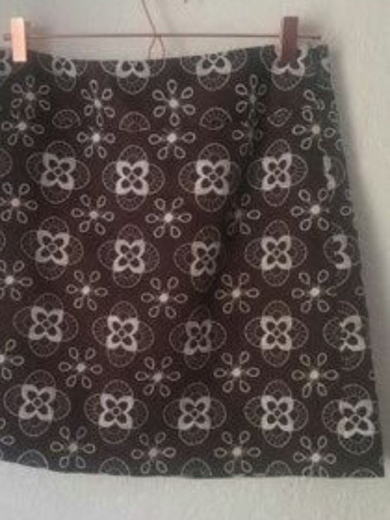 Loft Ann Taylor Sz 4 A-Line Cotton Skirt Lined In Polyester With Side Zip